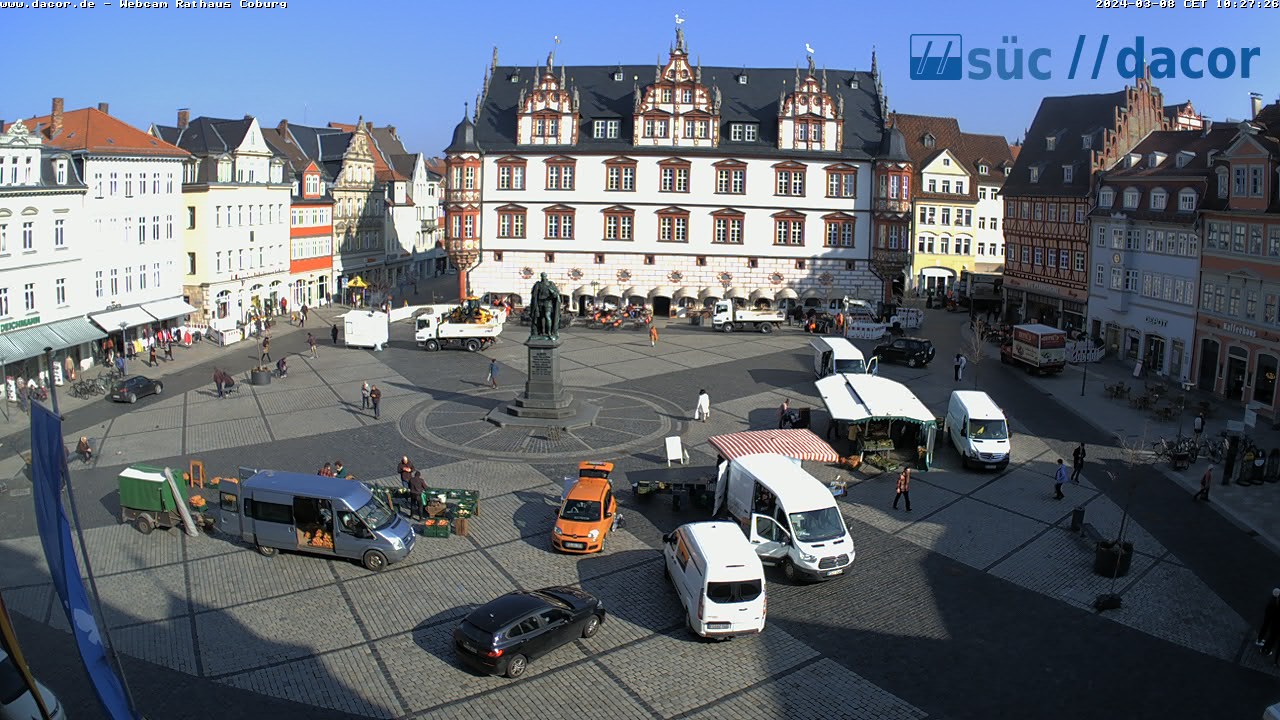 Webcam Coburg: Stadthaus and Market Square