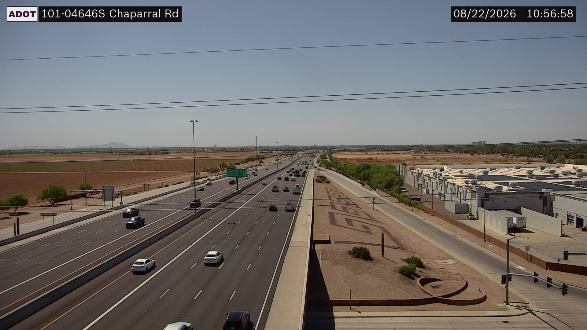 Scottsdale › South: SR-101 SB 46.40 @Chaparral Rd