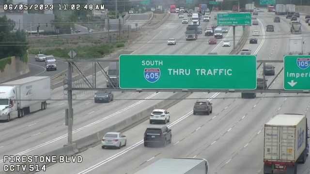 Norwalk › South: Camera 514 :: S605 - N/O FIRESTONE BLVD: PM 8.6