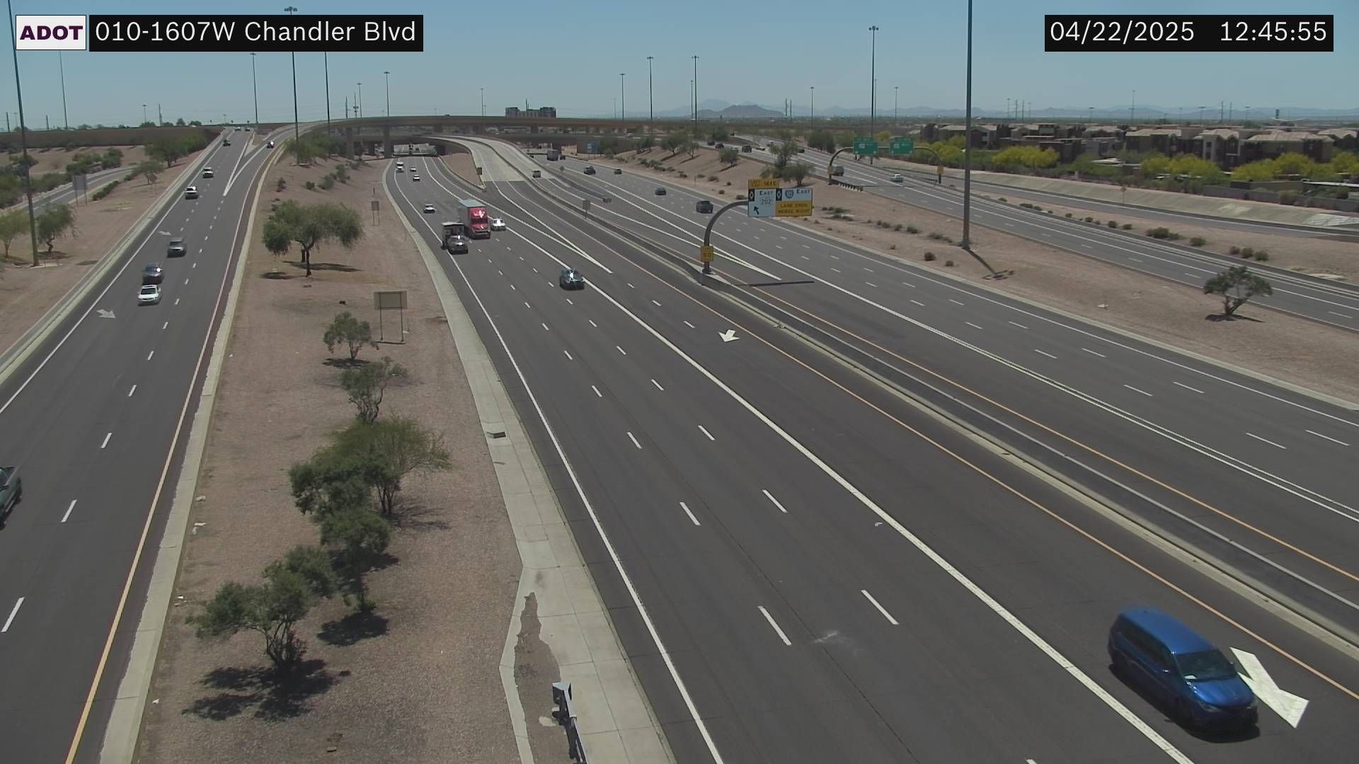 Guadalupe › West: I-10 WB 160.70 @Chandler Blvd