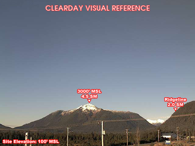 Webcam Petersburg, Alaska: Petersburg Airfield (PAPG), View in Western Direction