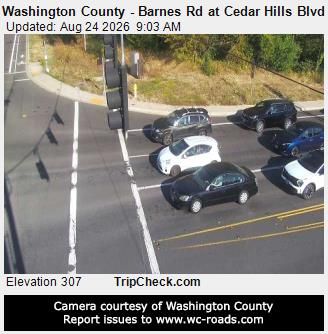 Beaverton: Washington County - Barnes Rd at Cedar Hills Blvd