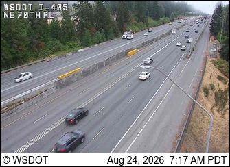 Kirkland: I-405 at MP 17.4: NE 70nd Pl