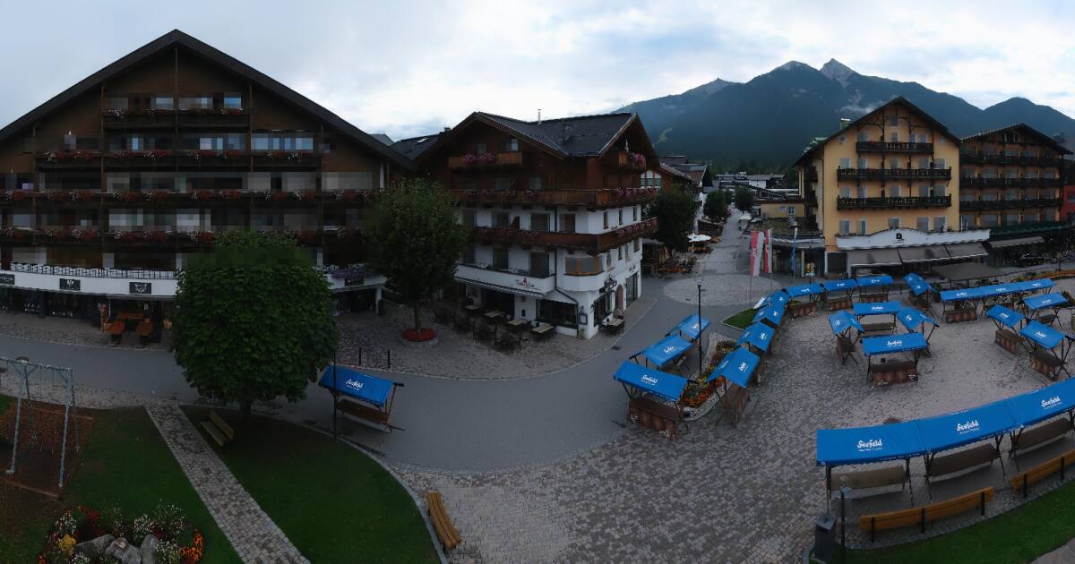 Webcam Seefeld in Tirol: PANOMAX Kirche Seefeld Ort