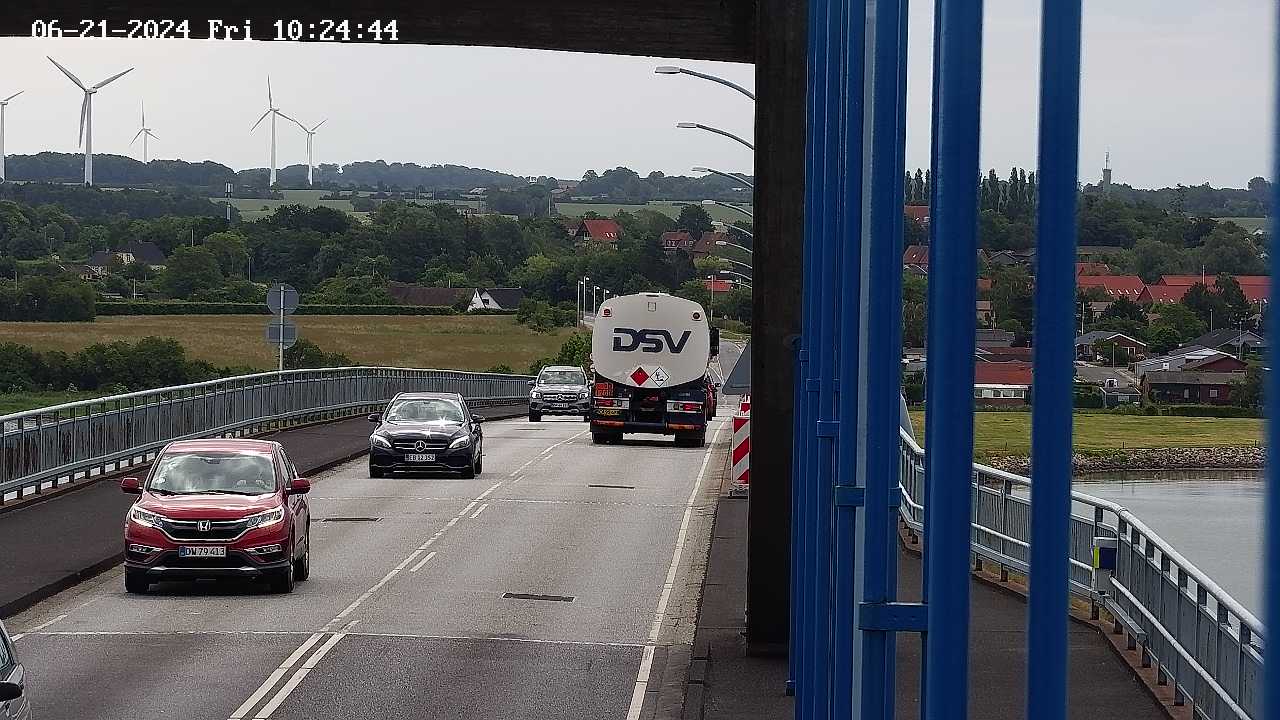 Webcam Rudkøbing (Langeland): Rute 9 Langelandsbroen Ø