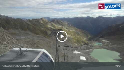 Webcam Sölden: Schwarze Schneid Mittelstation