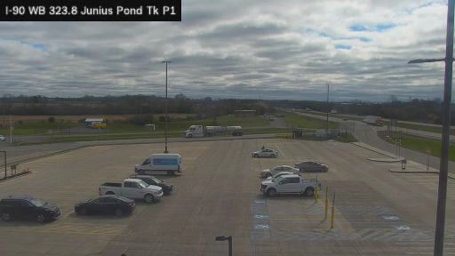 Stone Church Corner › West: I-90 WB 323.8 Junius Pond Truck Pk