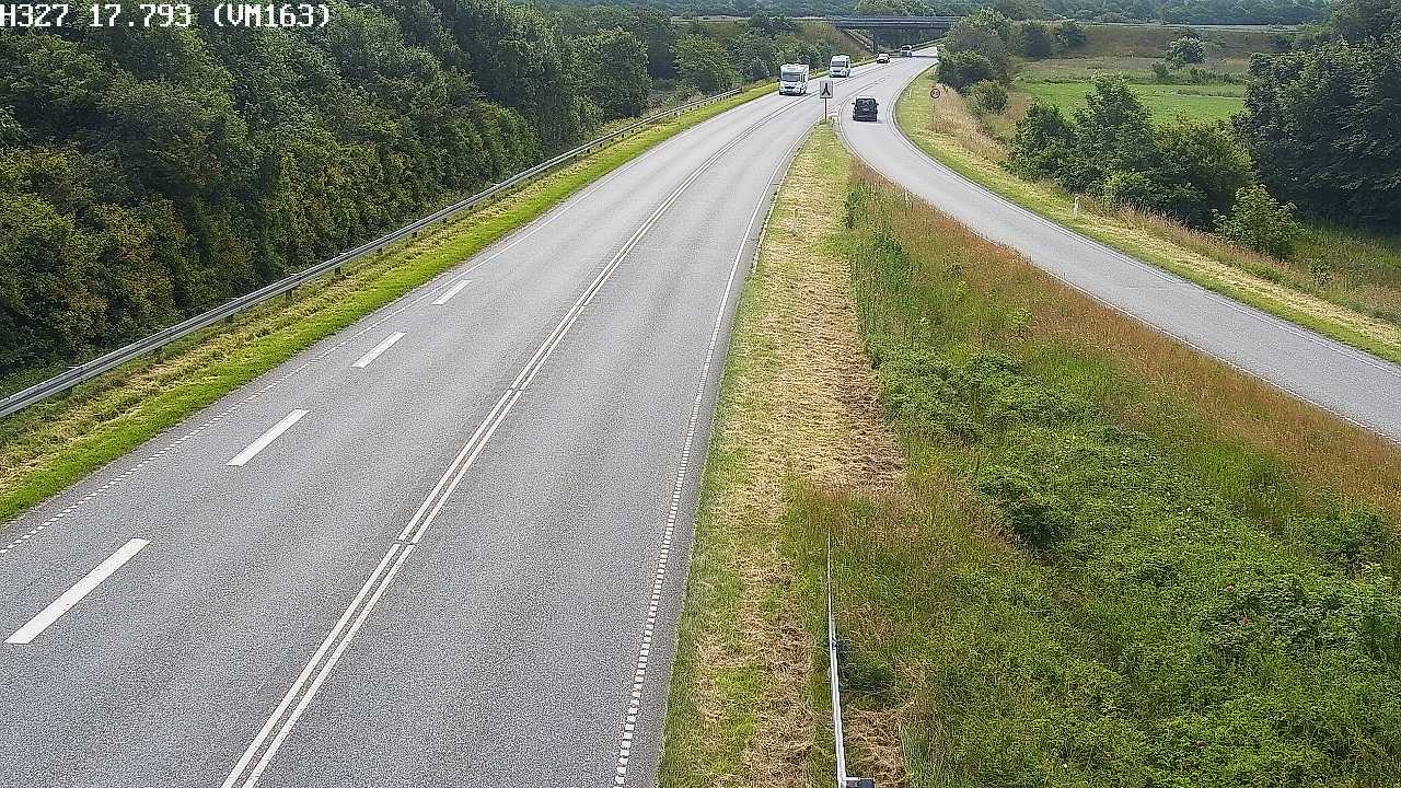 Webcam Brandgårde: Verkehr Rute 11/24 near Ribe