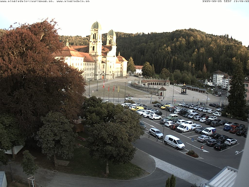 Webcam Einsiedeln: Klosterkirche