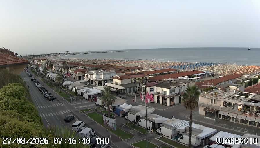Webcam Viareggio: Beach Panorama