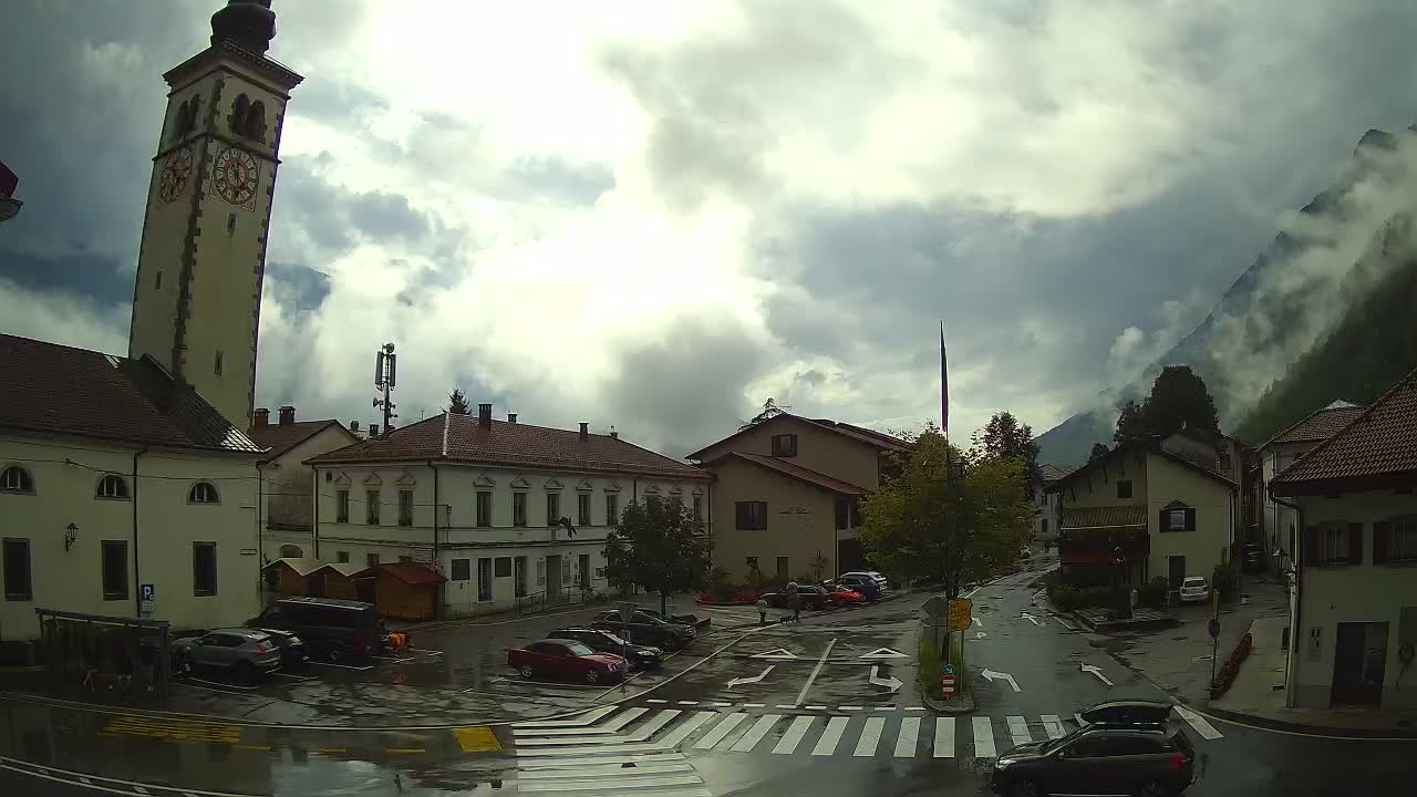 Webcam Kobarid: Town Center of Kobarid