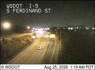Seattle: I-5 at MP 162: S Ferdinand St