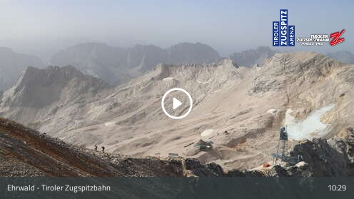 Webcam Ehrwald: Tiroler Zugspitzbahn Bergstation