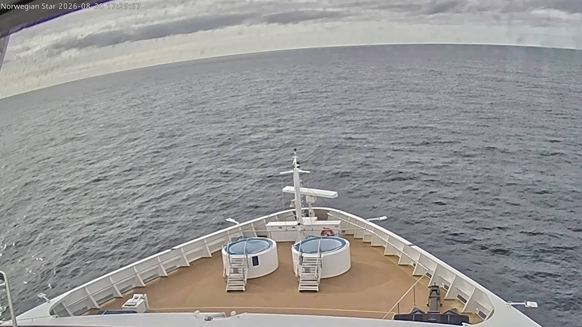 Webcam Norwegian Star: Live at Sea