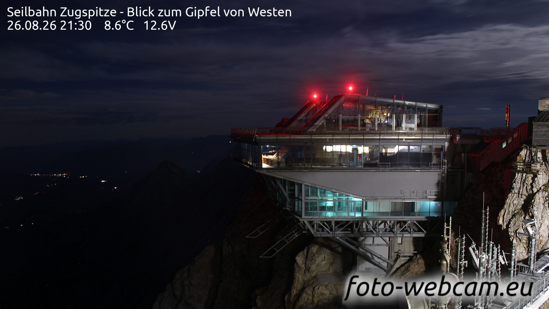 Webcam Zugspitze: HD Summit Panorama