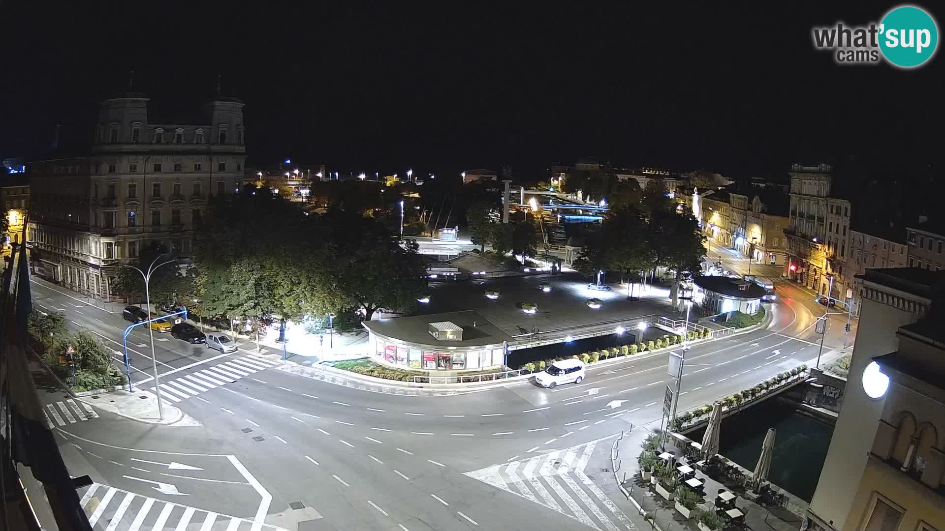 Webcam Rijeka: Rječina, Fiumara and Tito Square