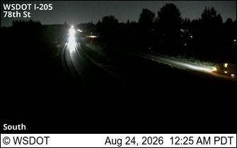 Battle Ground: I-205 at MP 32.6: 78th St