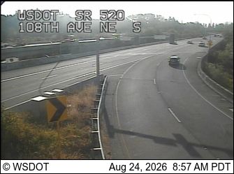 Bellevue: SR 520 at MP 6.2: 108th ave NE, SB