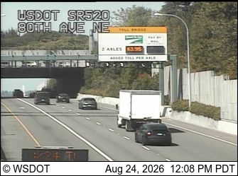 Clyde Hill: SR 520 at MP 4.3: 80th Ave NE