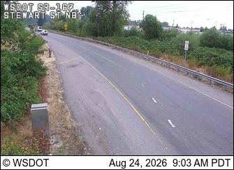 Pacific › North: SR 167 at MP 10.6: Stewart Rd, NB Ramp