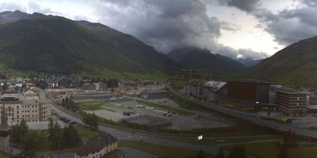 Webcam Andermatt: roundshot 140° Panorama Andermatt