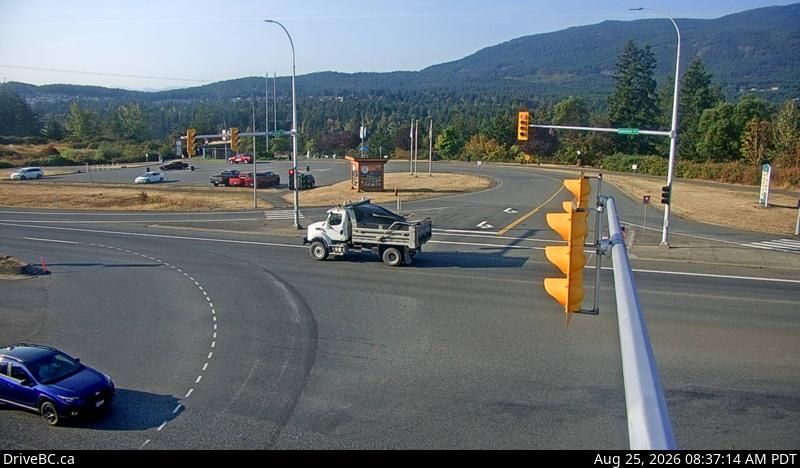 Nanaimo › West: Hwy 19 at Northfield Rd in - looking west