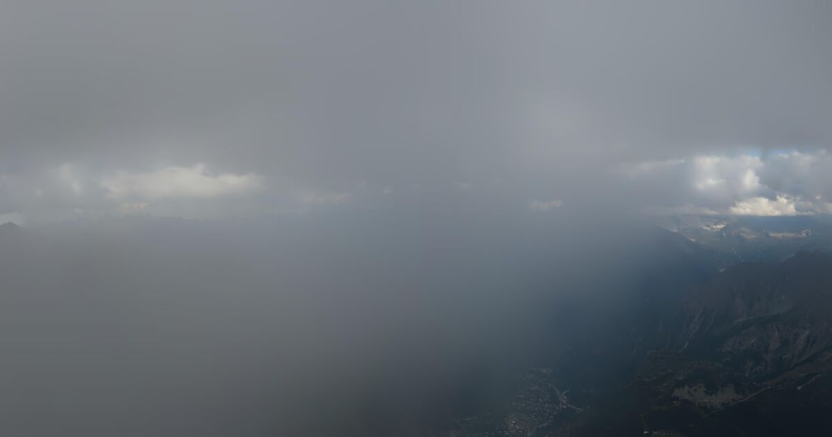 Webcam Pointe Helbronner: PANOMAX Monte Bianco - Mont Blanc - Punta Helbronner (3.462 m)