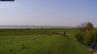 Webcam Brokdorf: Elbe Downstream