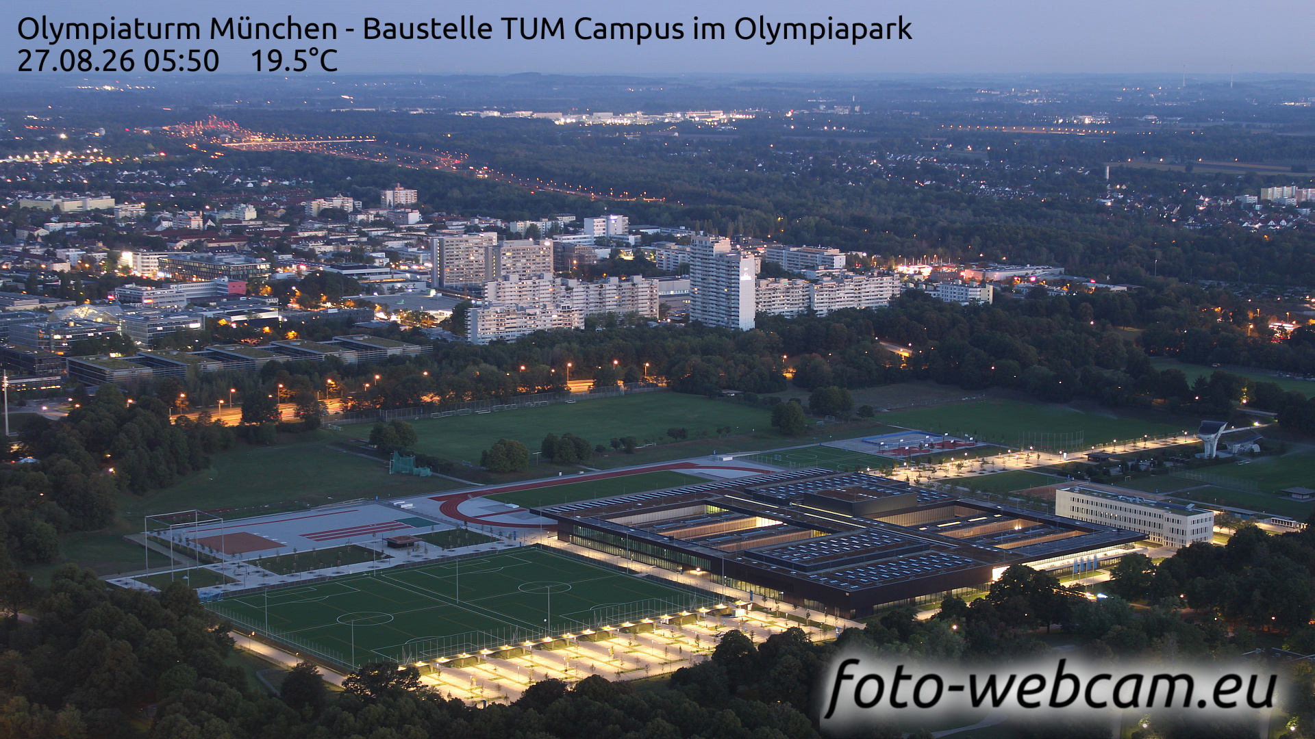 Webcam Munich: HD Panorama TUM Olympiapark