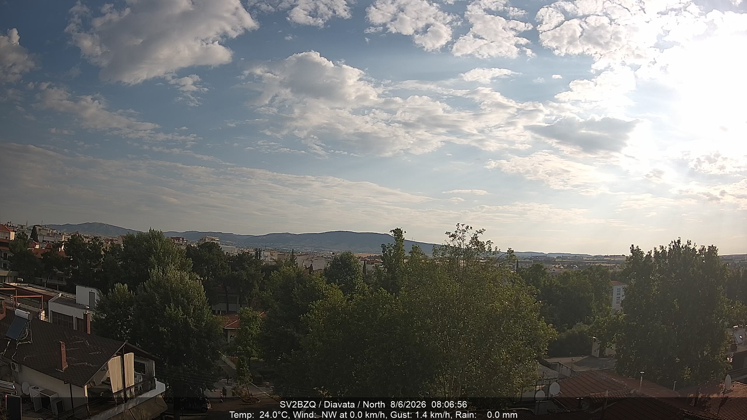Webcam Diavatá: View in Northern Direction