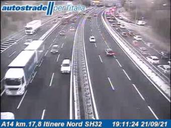 Webcam Bologna: Traffic A14 - KM 017,8 - Itinere Nord