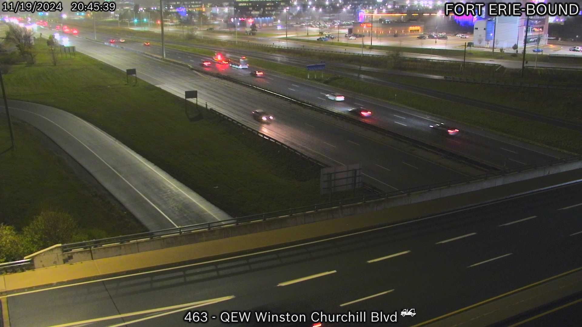 Oakville: QEW near Winston Churchill Boulevard
