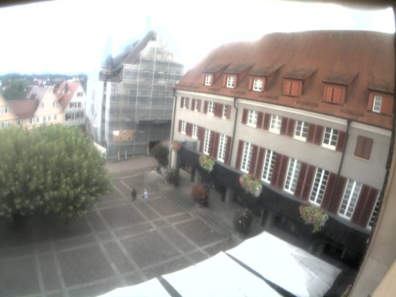Bietigheim-Bissingen: Bietigheimer Altstadt mit Blick Rathaus und Arkaden