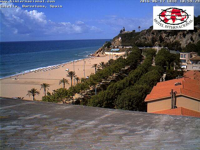 Webcam Calella: Beach Panorama