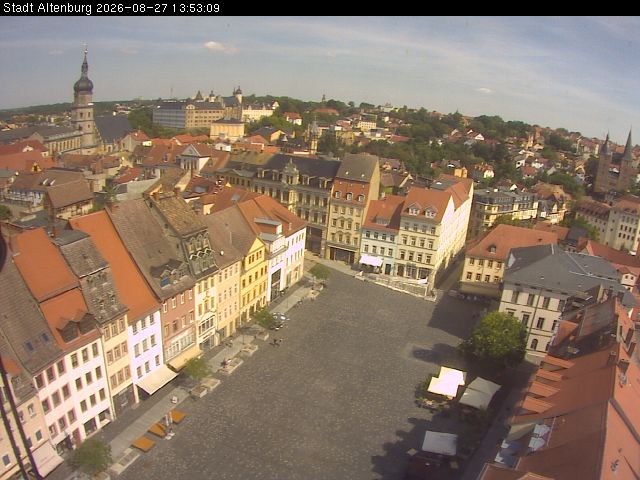 Webcam Altenburg: View from the Town Hall