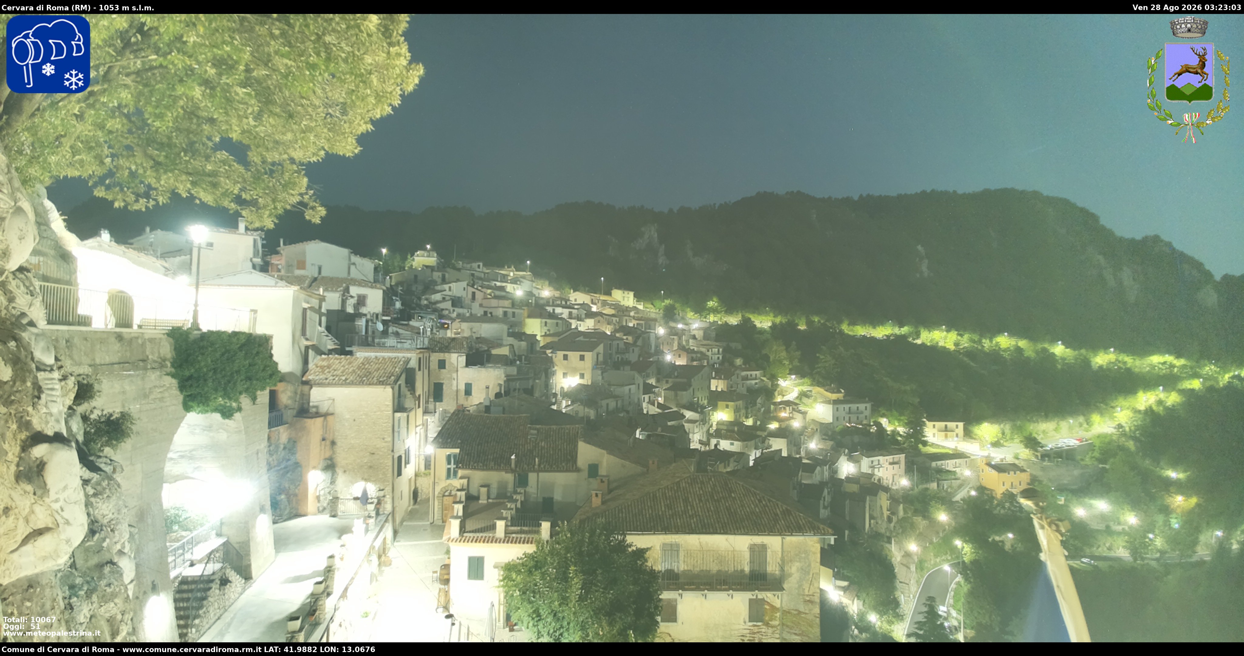 Webcam Cervara di Roma: Old Town of Cervara di Roma