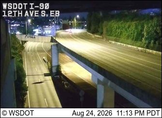 Seattle: I-90 at MP 2.7: 12th Ave S, EB