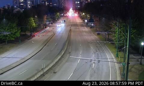 Vancouver › South: Georgia St at Chilco, looking south