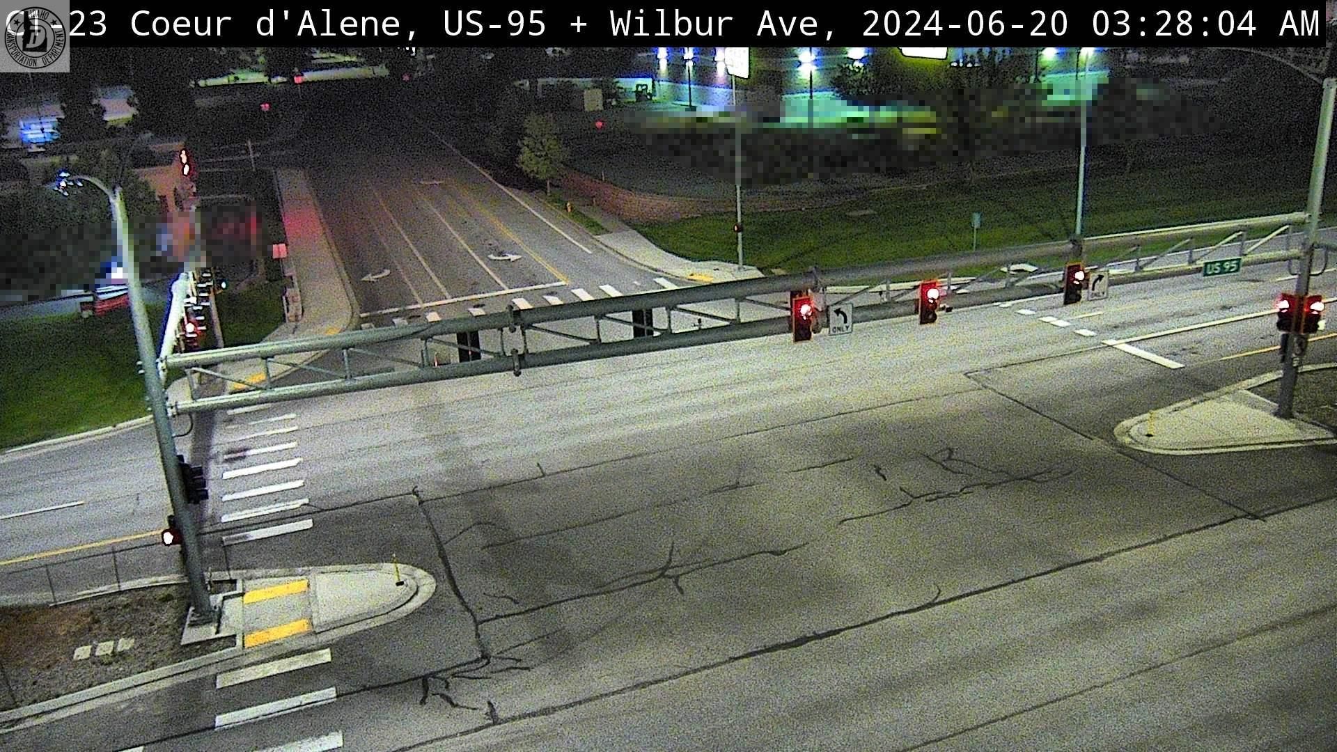 Coeur d'Alene: US 95: Wilbur: Northbound