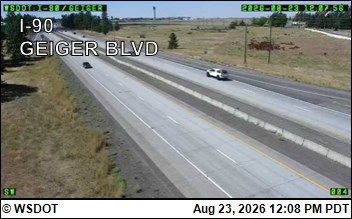 Spokane: I-90 at MP 276.2: Geiger Rd