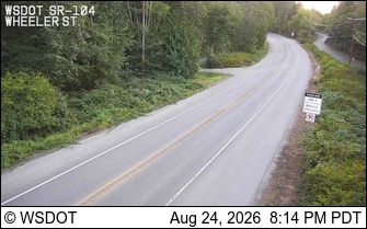 Port Gamble › West: SR 104 at MP 15.9: Wheeler St Looking West