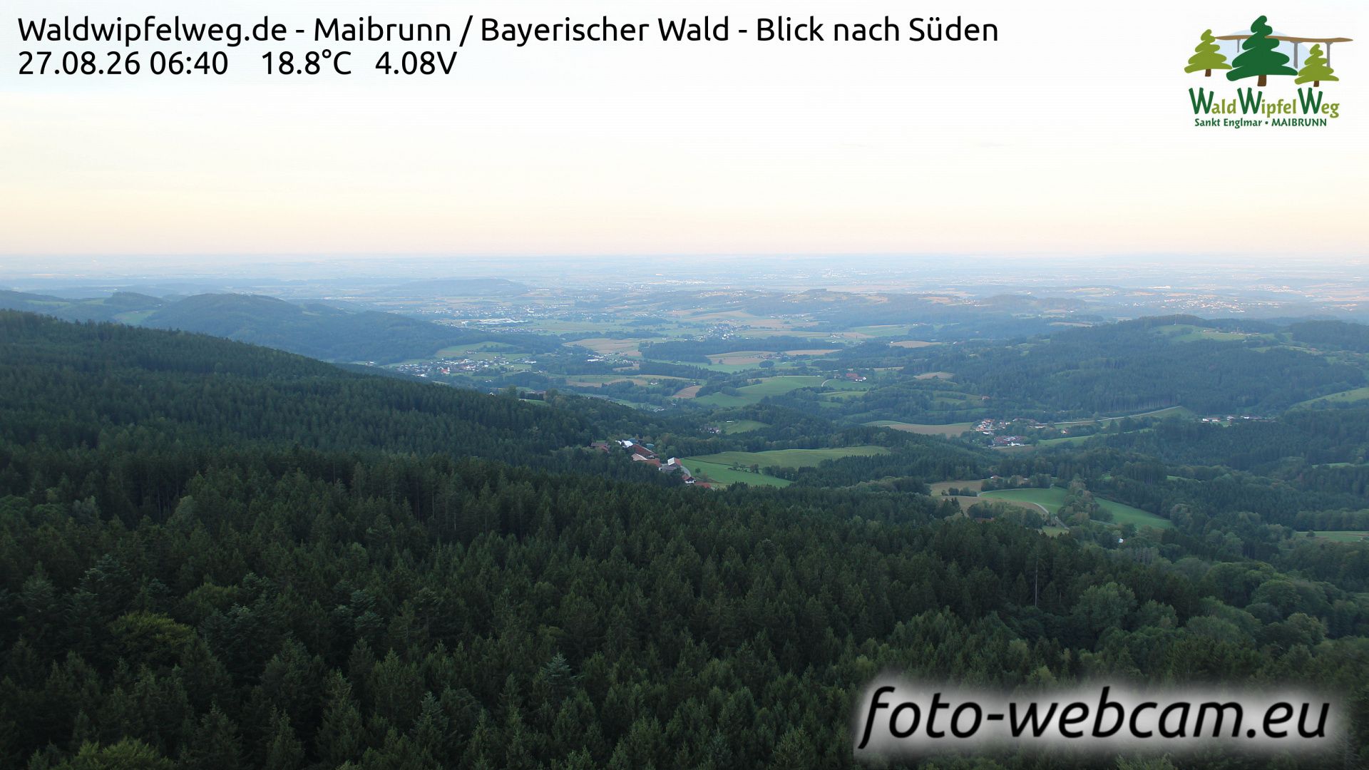 Zellwies: Waldwipfelweg.de - Maibrunn - Bayerischer Wald - Blick nach Süden