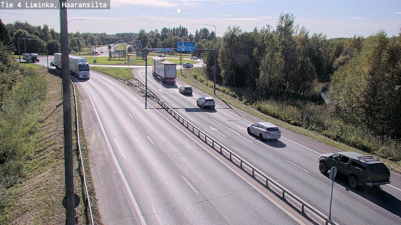 Liminka: Tie - Haaransilta - Jyväskylään - Kokkolaan