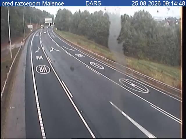 Skofljica: A1/A2/E70, Ljubljana - južna obvoznica, razcep Malence