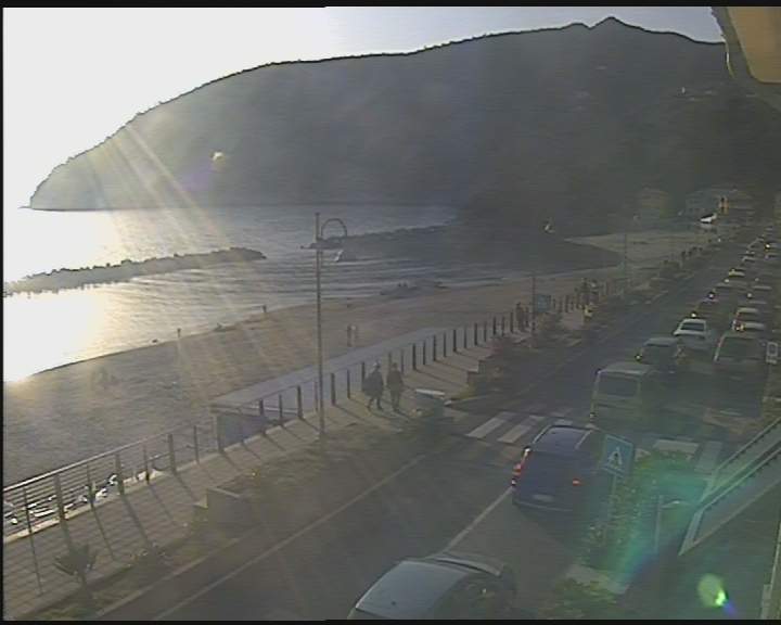 Webcam Moneglia: Beach Promenade