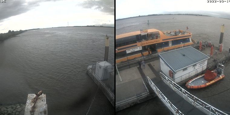 Webcam Lühe: Lühe Ferry Pier