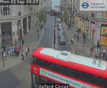 Webcam London: Traffic Oxford Circus