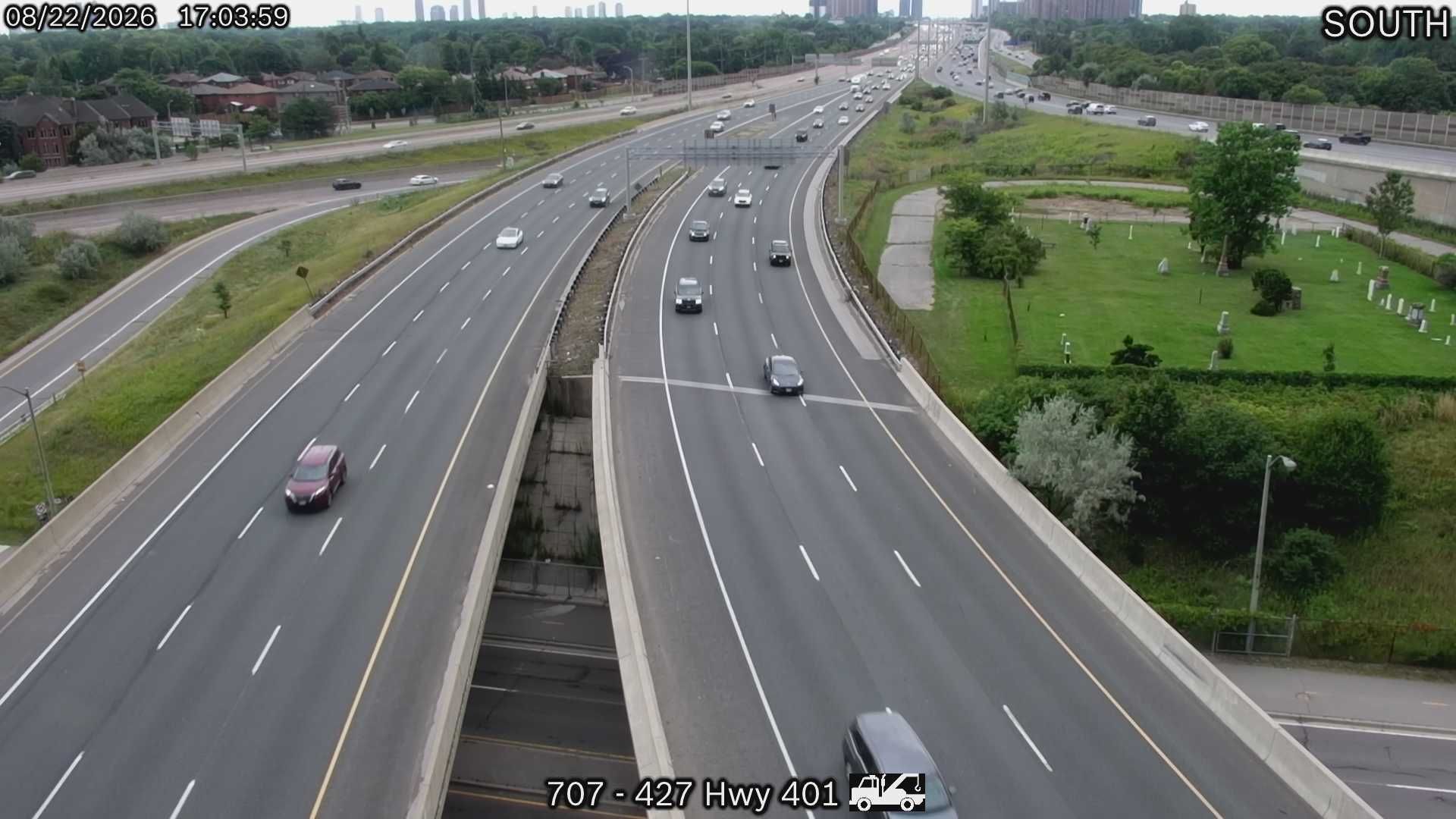 Etobicoke: Highway 401 near Highway 427 North
