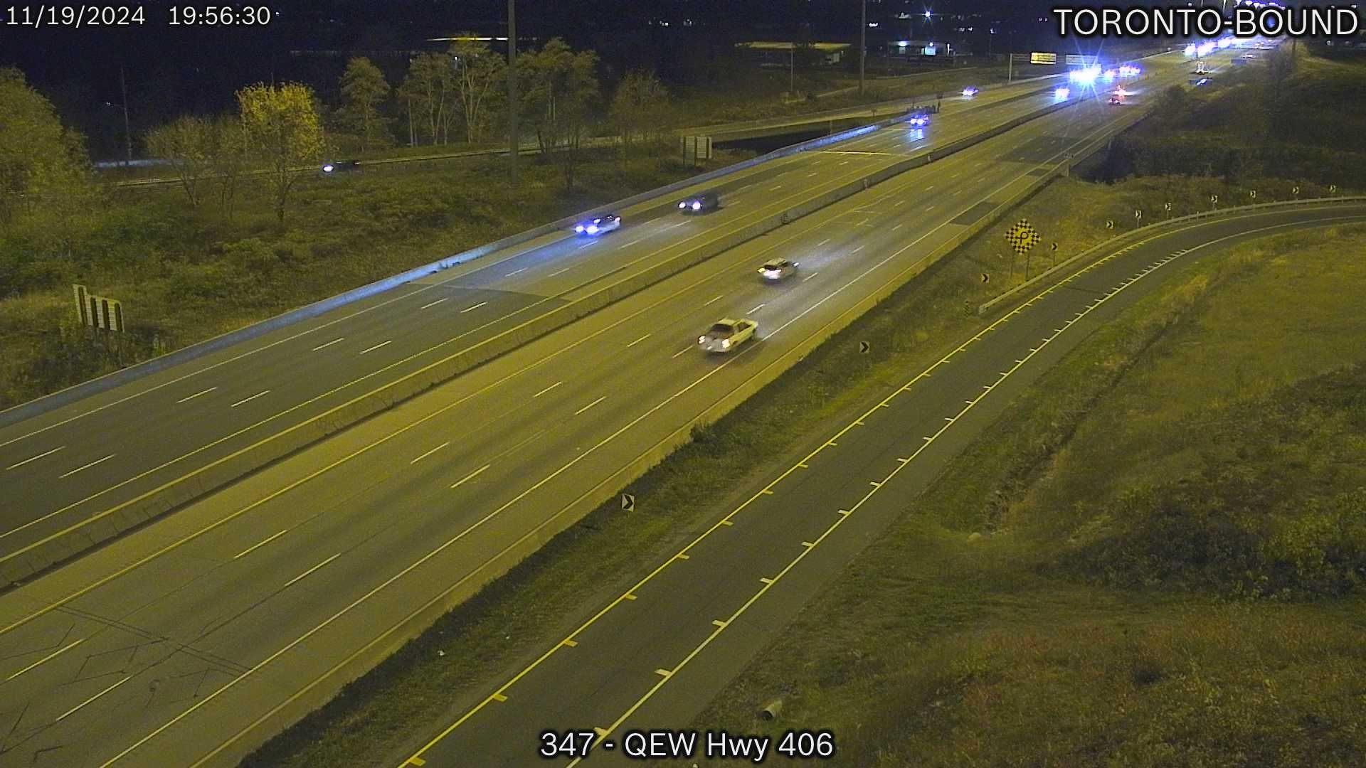 St. Catharines: 406 N/B ramp to Toronto