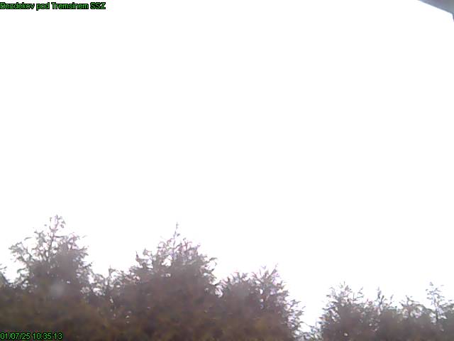 Webcam Bezděkov pod Třemšínem: Sky above Bezděkov pod Třemšínem